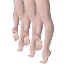 Pack of 3 Girls Convertible Ballet Tights