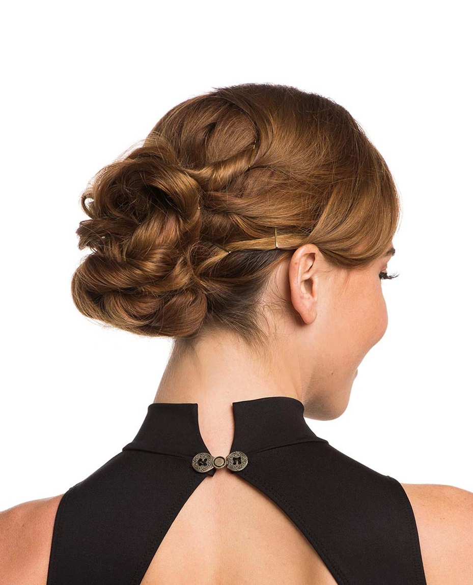 Mock Neck Open Back Dance Leotard Collette