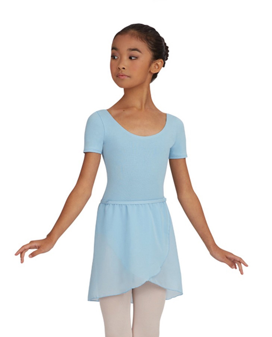 Childs Chiffon Ballet Dance Wrap Skirt SKY