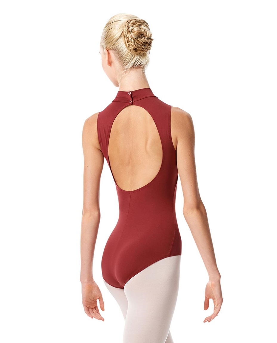 Womens Mock Neck Dance Leotard Belina