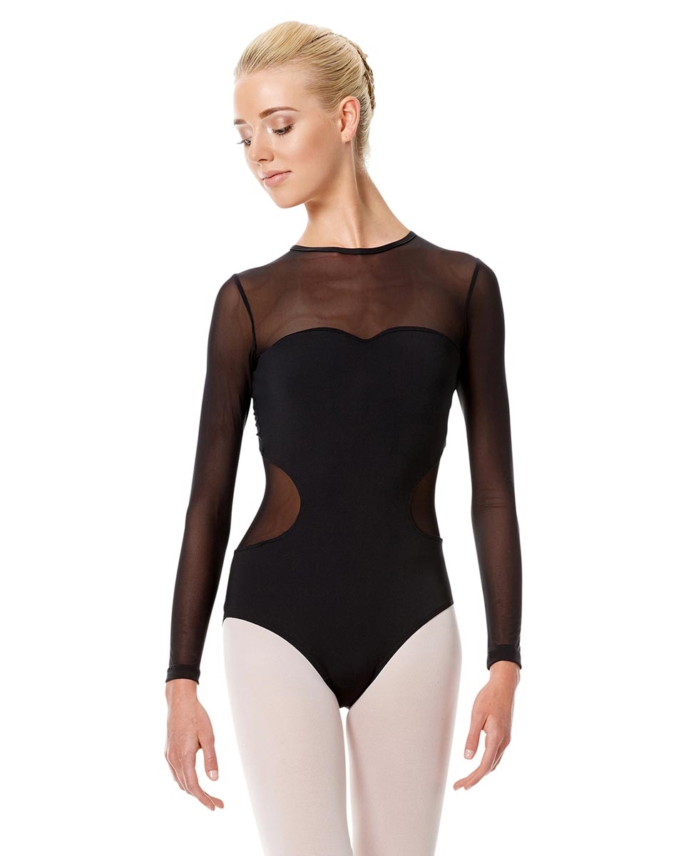 Adult Long Sleeve Mesh Dance Leotard Renata