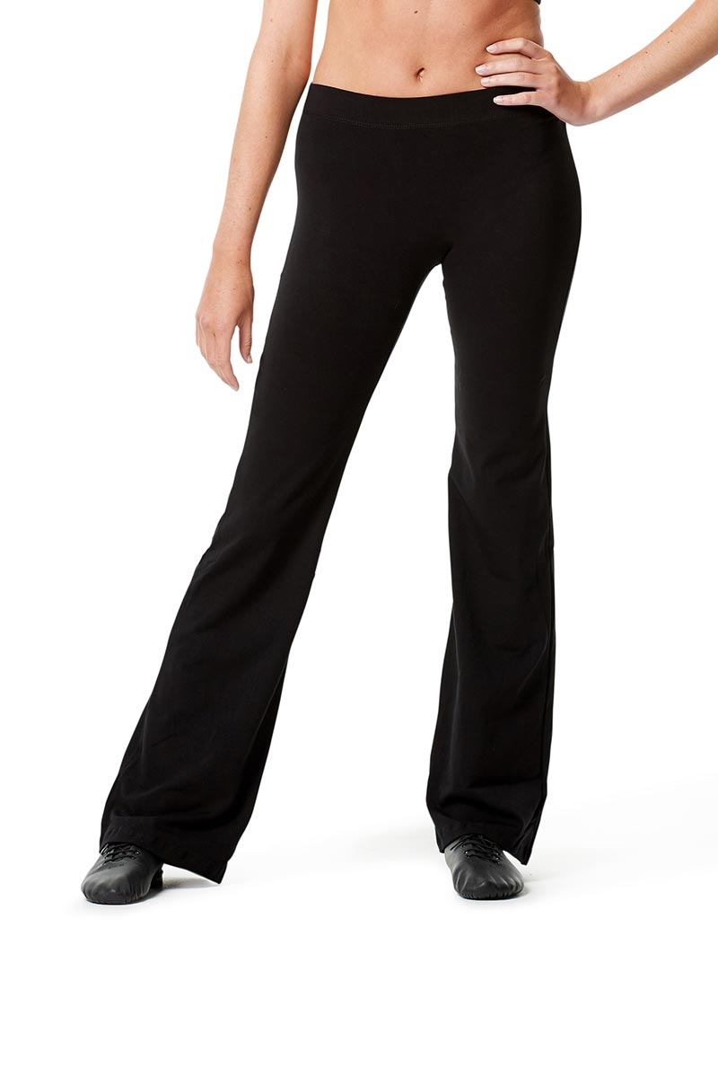 Calla Adult Cotton Lycra Boot Cut Jazz Dance Pants Assol with Elastic  Waistband