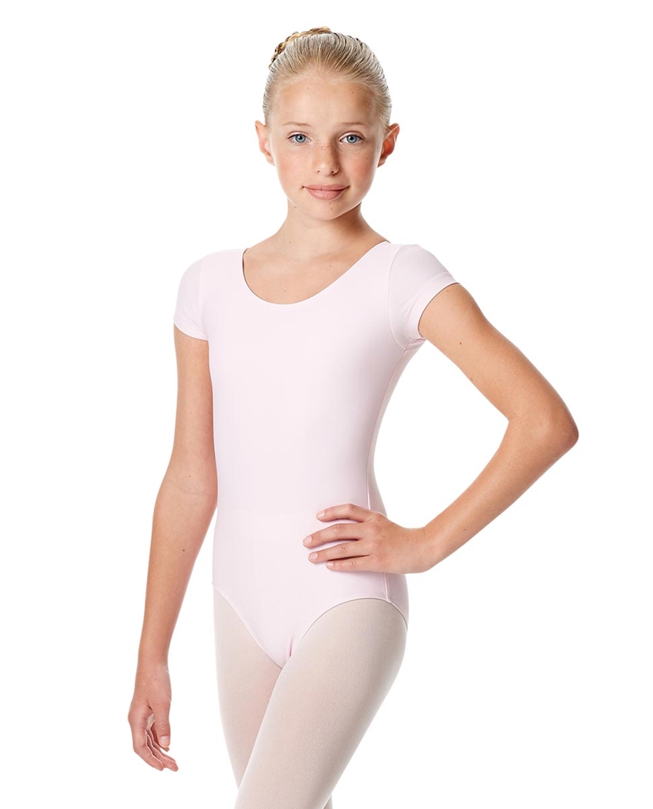 Child Short Sleeve Matte Dance Leotard Inga