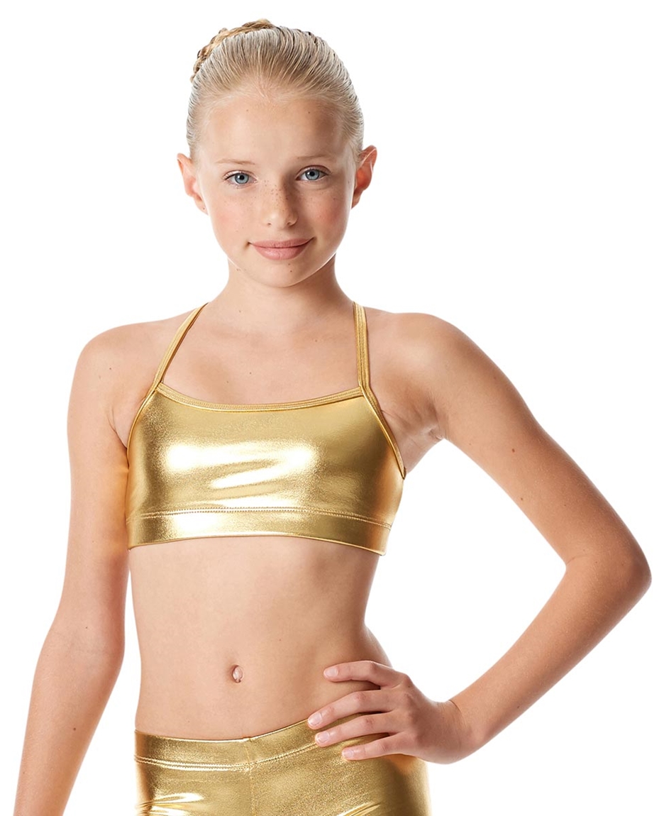 Girls Metallic Camisole Dance Bra Antonia