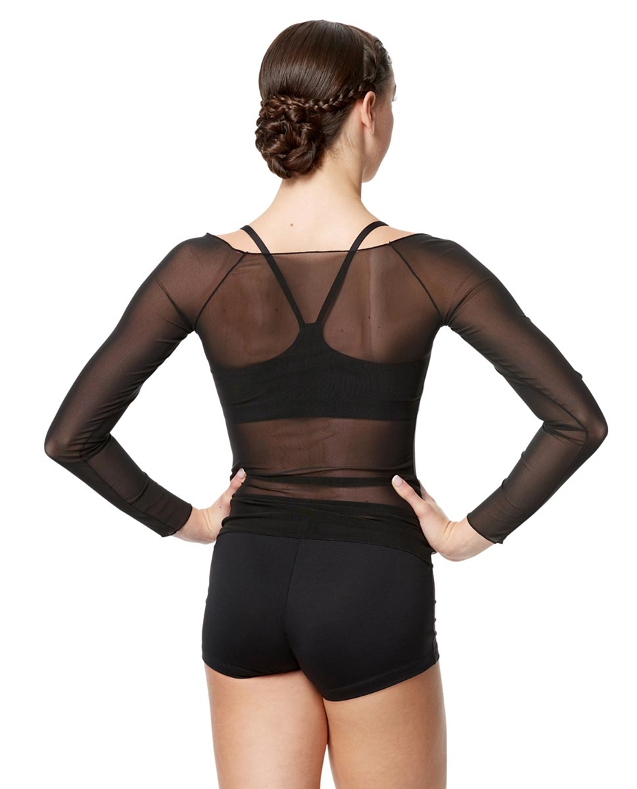 Mesh Long Sleeve Dance Top Faith For Women