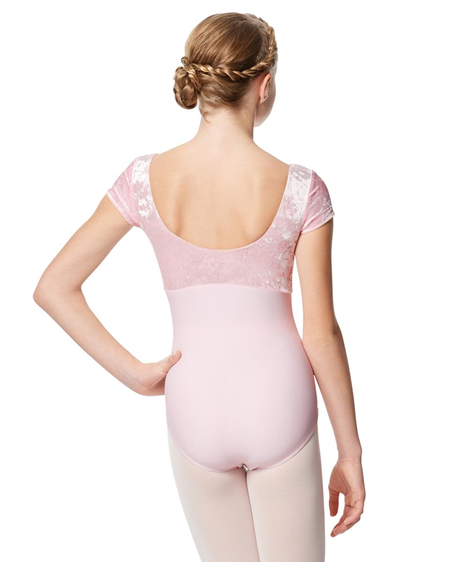 Velvet Cap Sleeve Dance Leotard Eden For Girls