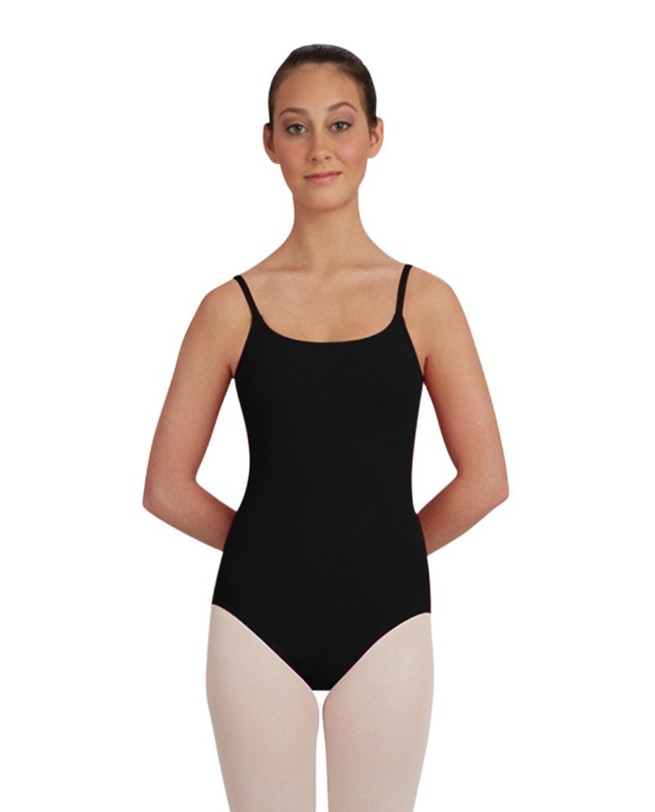 Camisole Crossed Back Dance Leotard BLACK