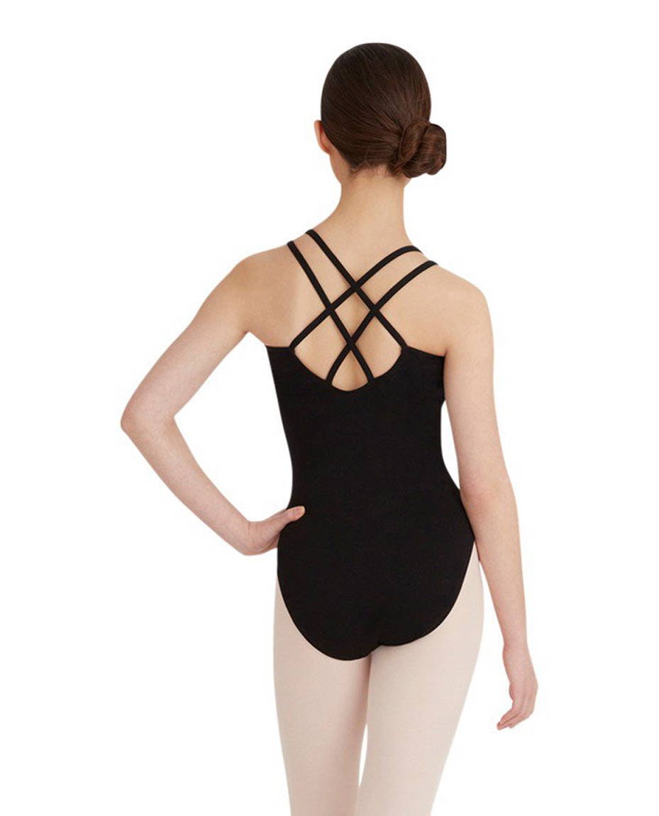 Womens Double Camisole Strap Ballet Leotard