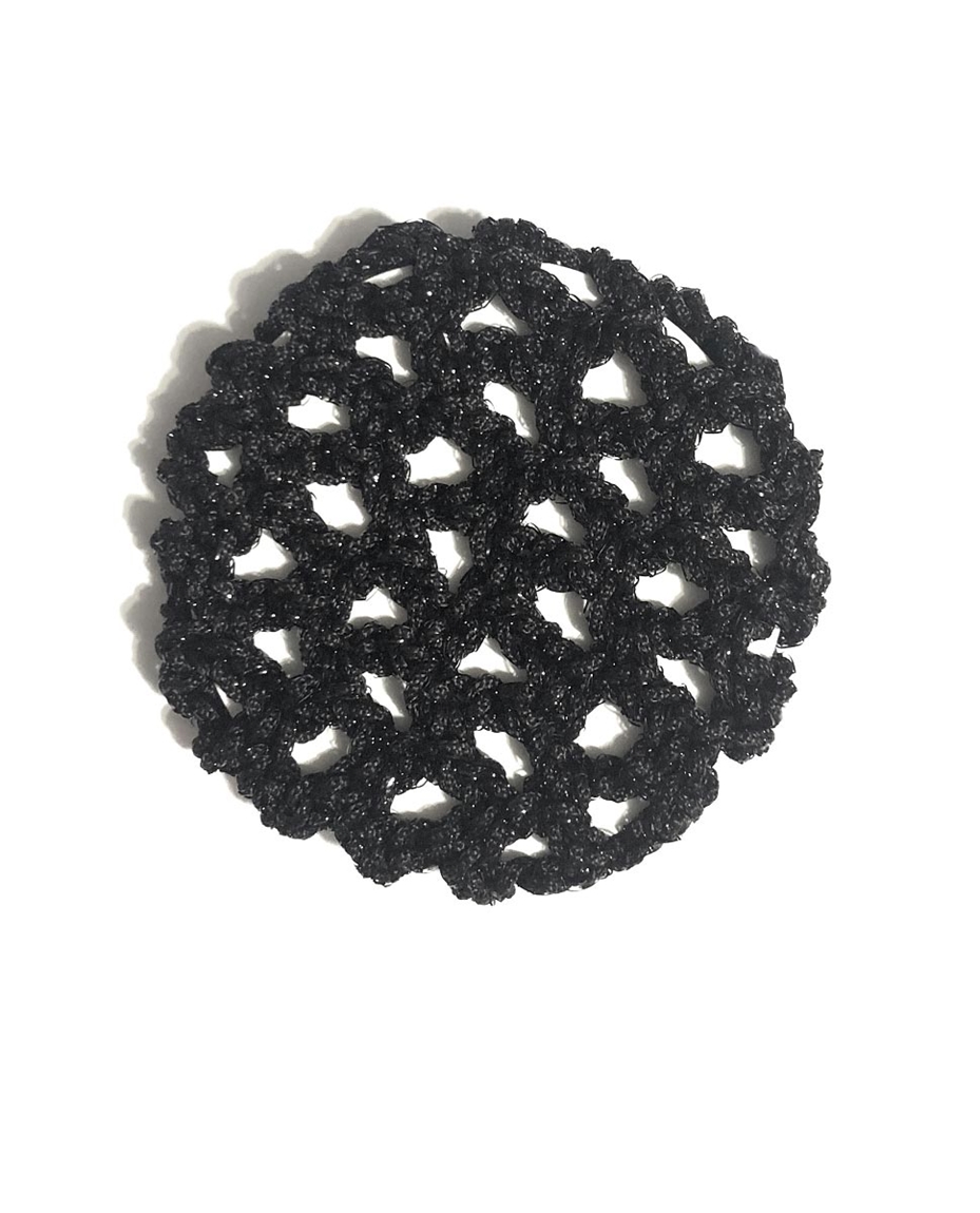 Child Lurex Crochet Hair Bun Cover