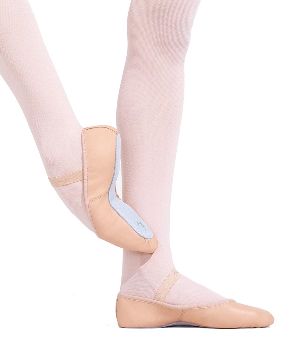 DAISY Full Outsole Leather Ballet Shoes PINK