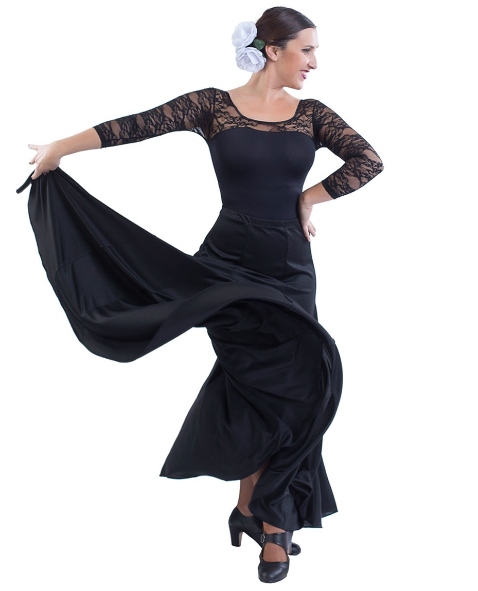 Womens Long Spanish Dance Skirt