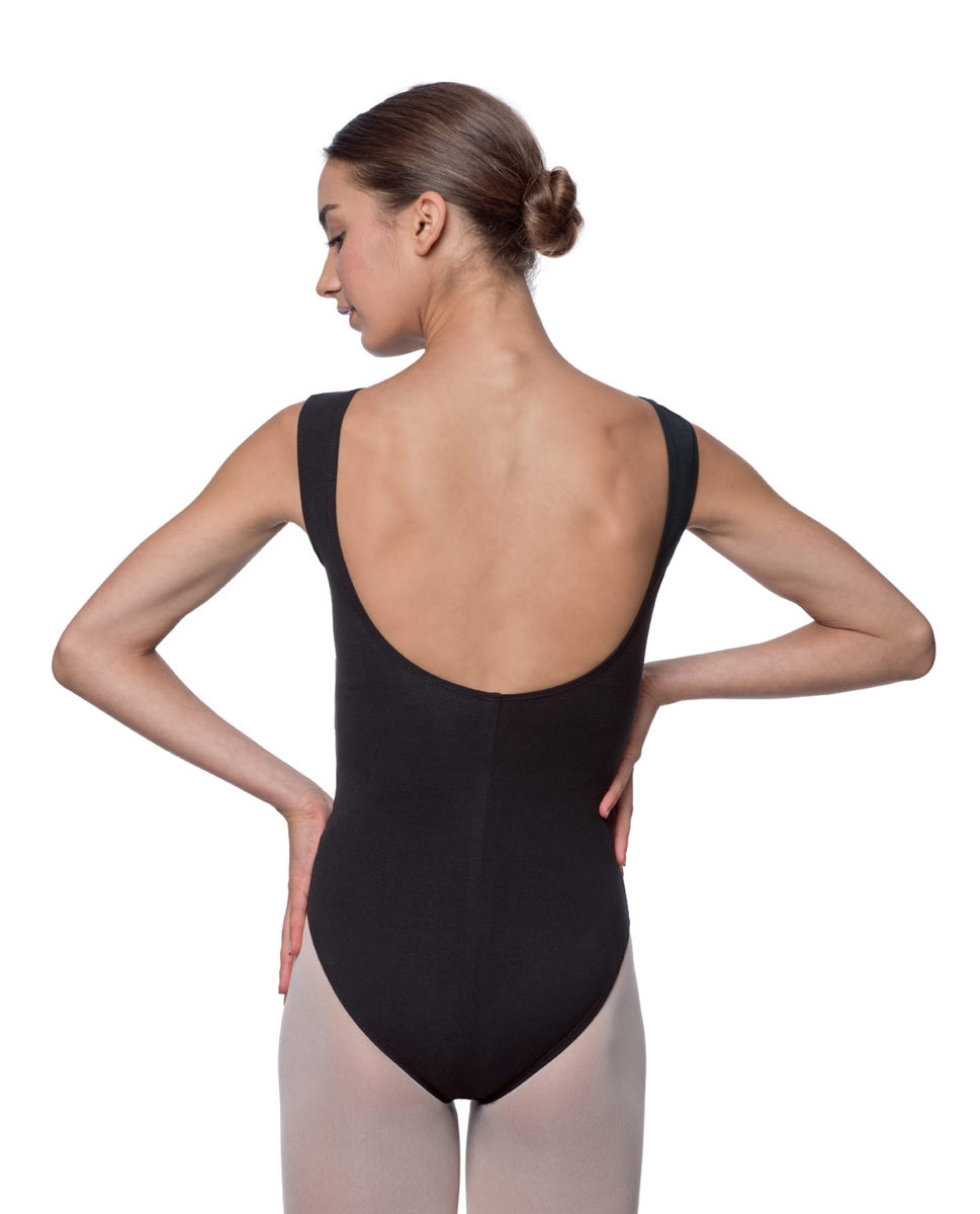 Womens High Boat Neck Tank Ballet Leotard Sabina