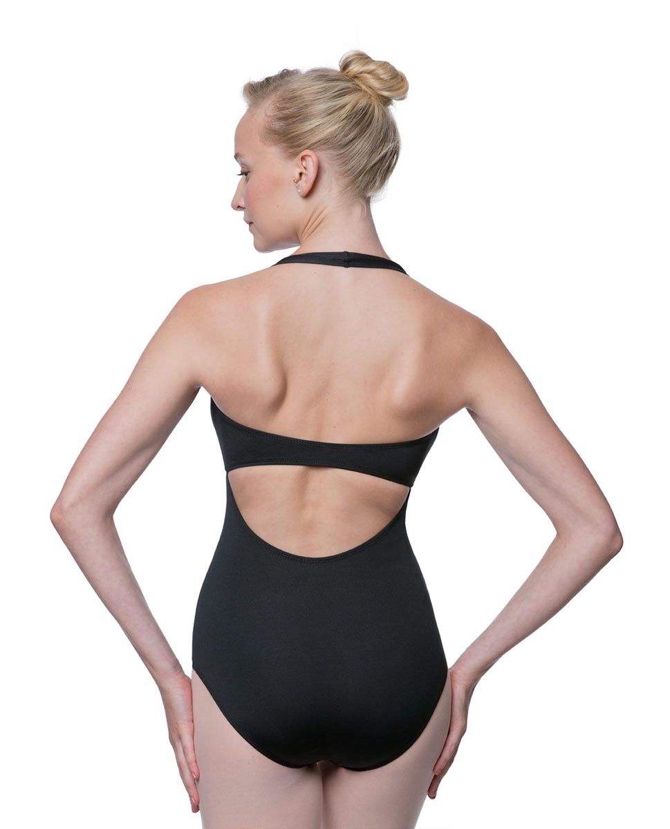 Adults Halter Open Back Dance Leotard Pearl