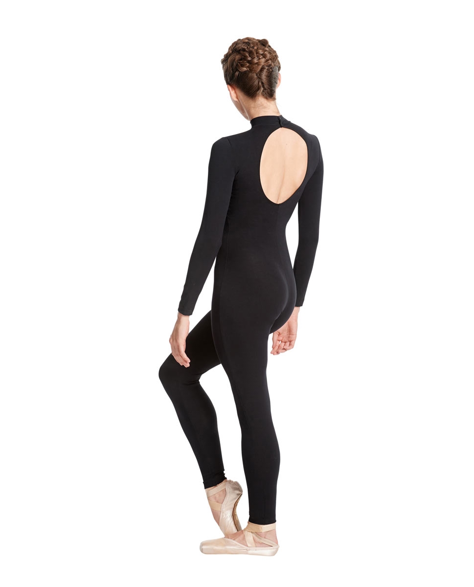 Adult Long Sleeve Mock Neck Dance Unitard Annabelle