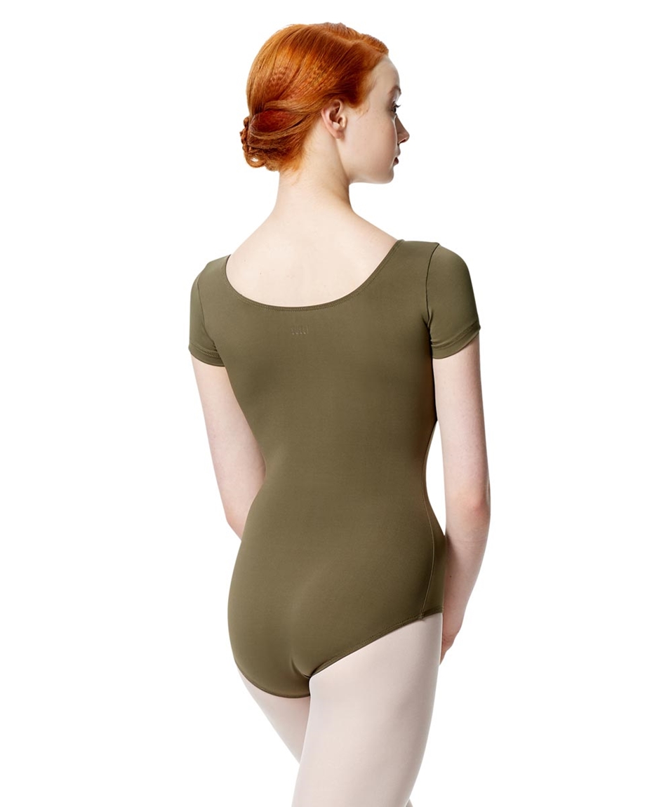 Adult Microfiber Short Sleeve Leotard Abigail