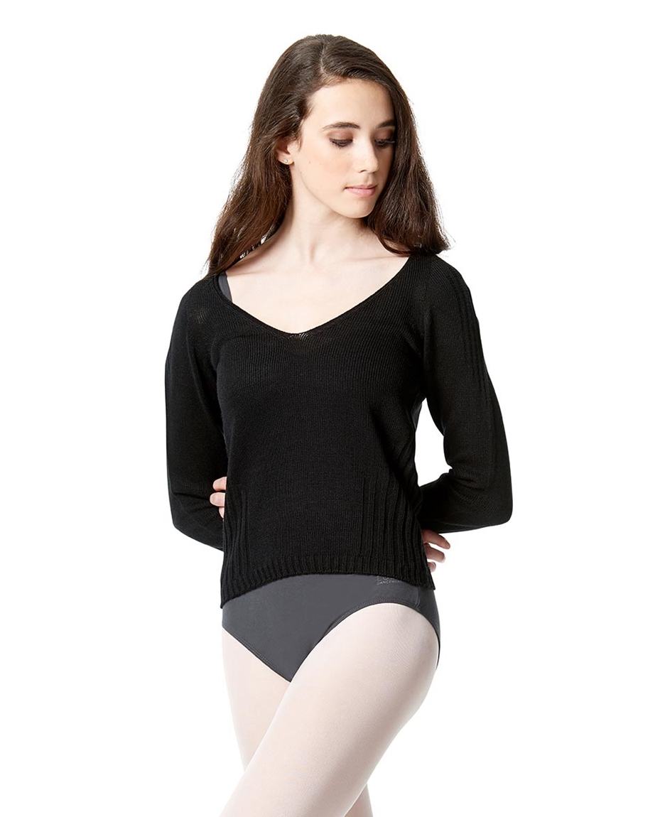 Knit Long Sleeve Dance Warm Up Sweater