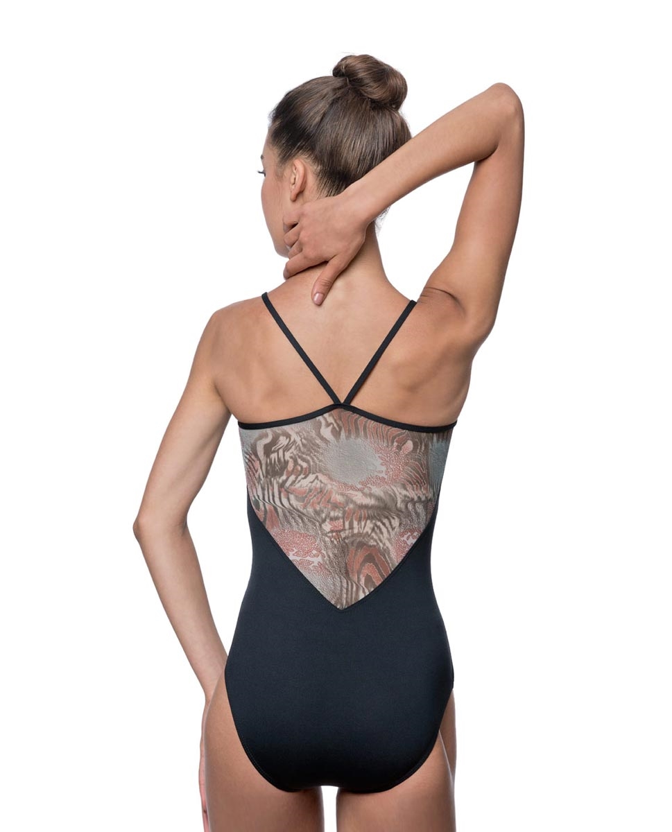 Adult Camisole Printed Mesh Leotard Carine