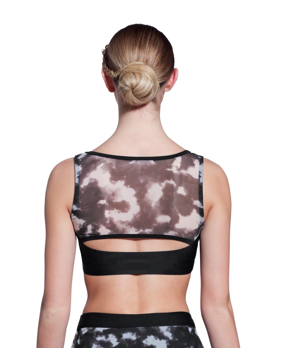 Adult Printed Mesh Crop Top River