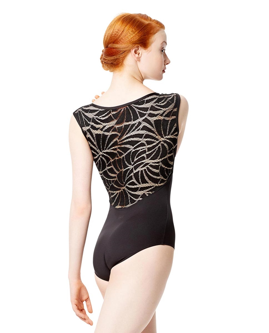 Adult Cap Sleeve Microfiber Mesh Dance Leotard Aitana