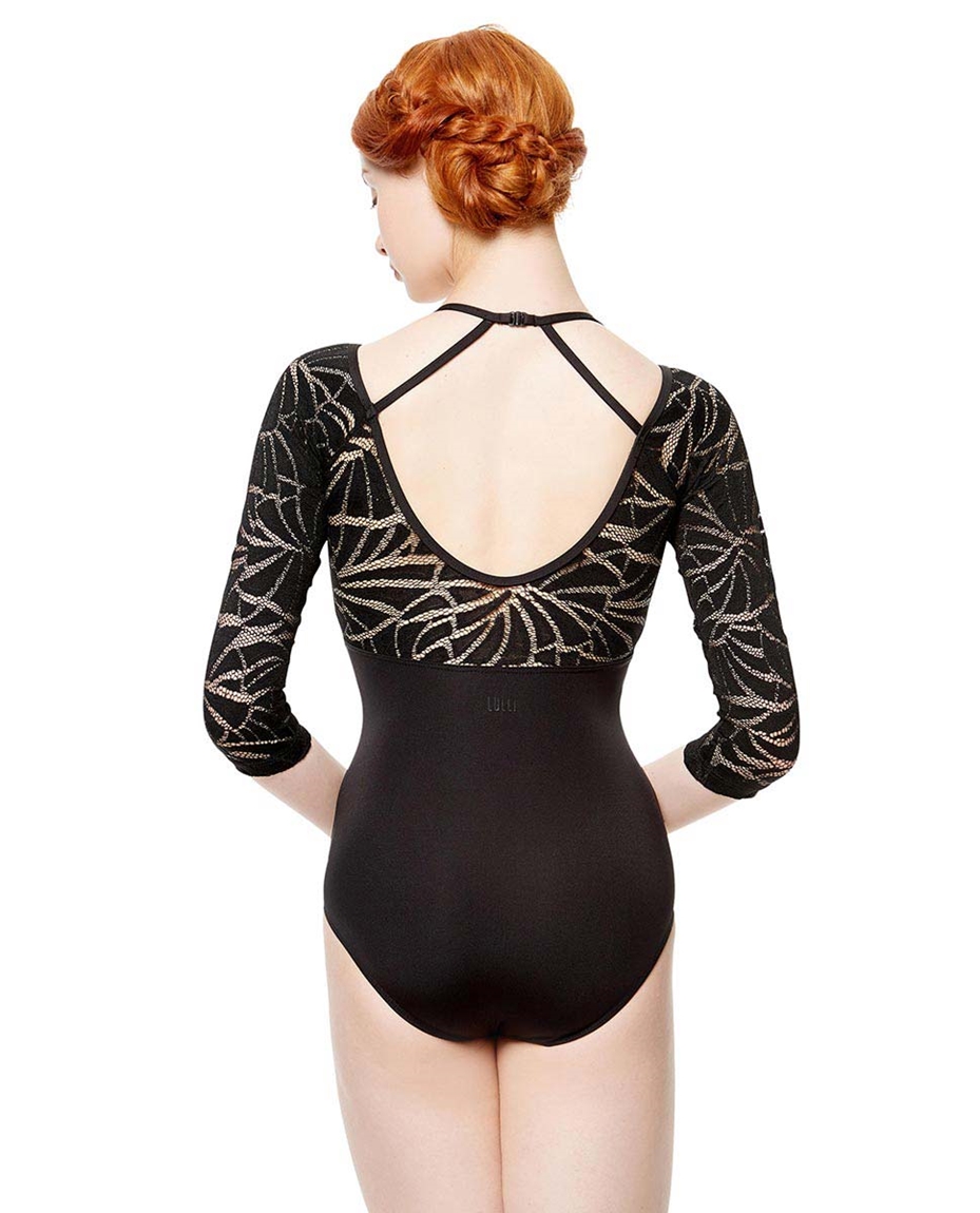 Adult Microfiber and Mesh  Dance Leotard Leticia