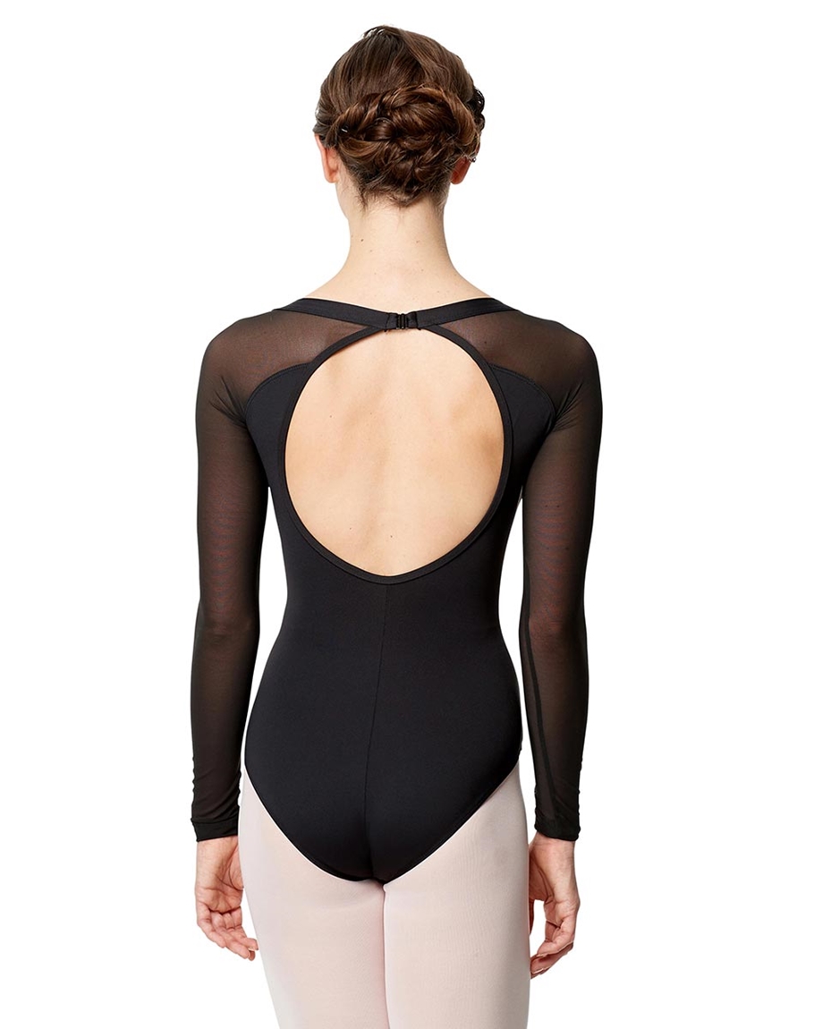 Adult Microfiber Long Sleeve Fashion Leotard Viviane