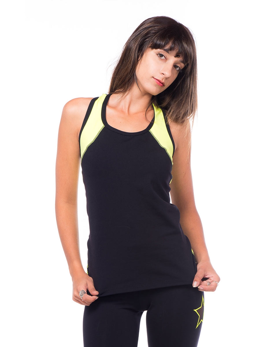 Womens Lined Racer Back Supplex Top