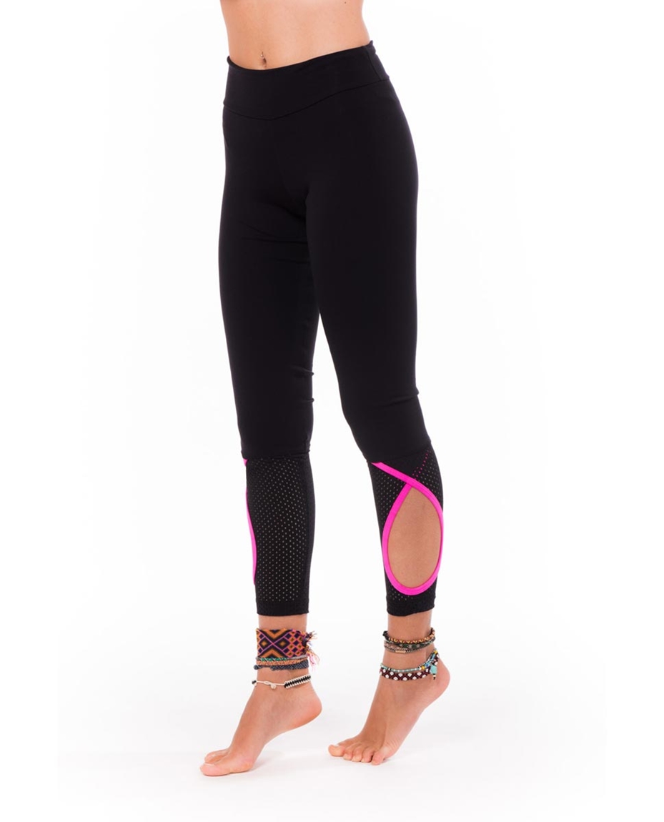 Womens Mesh Insets Supplex Long Leggings_BFUC