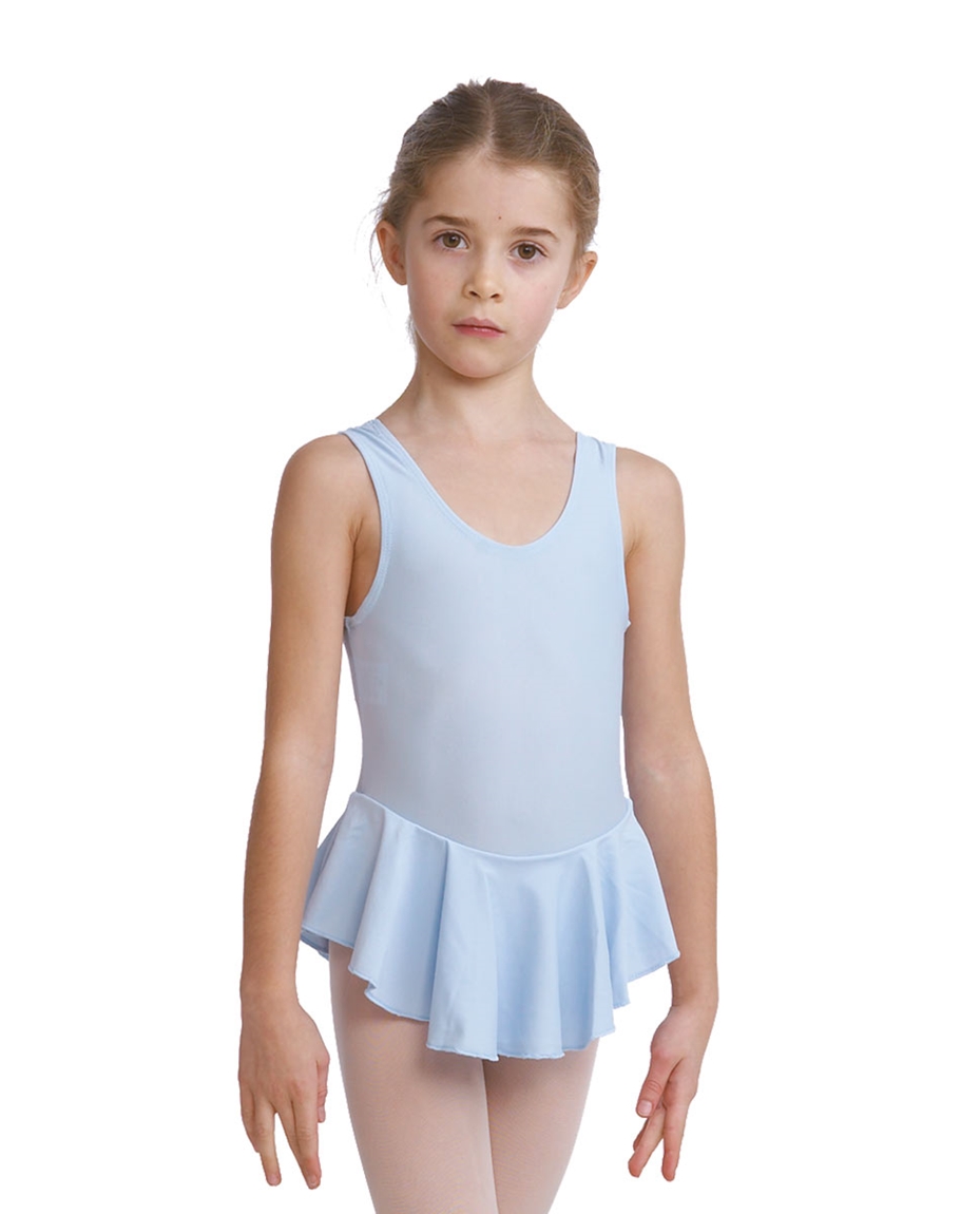 Girls Lycra Ballet Leotard with Skirt