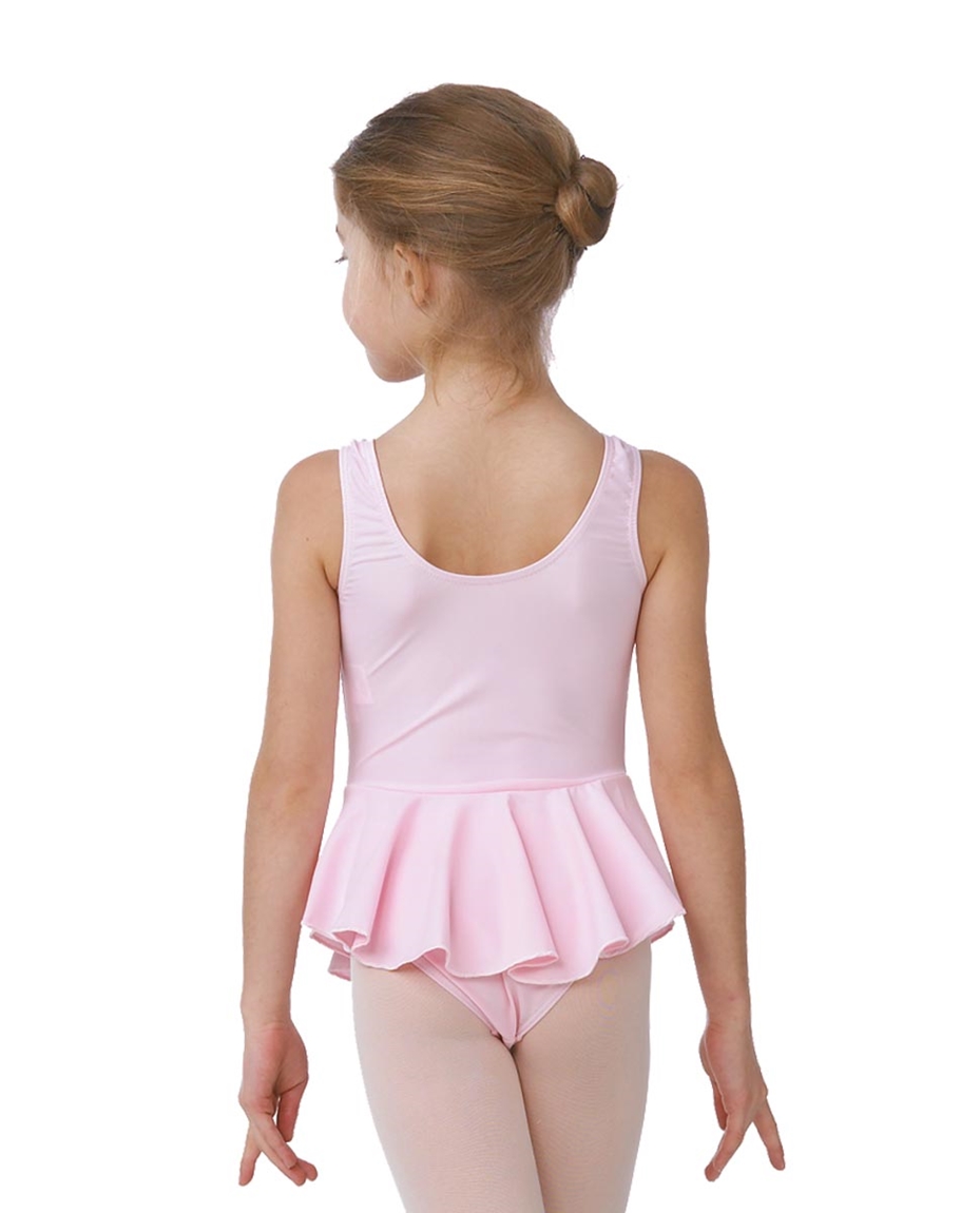 Girls Lycra Ballet Leotard with Skirt