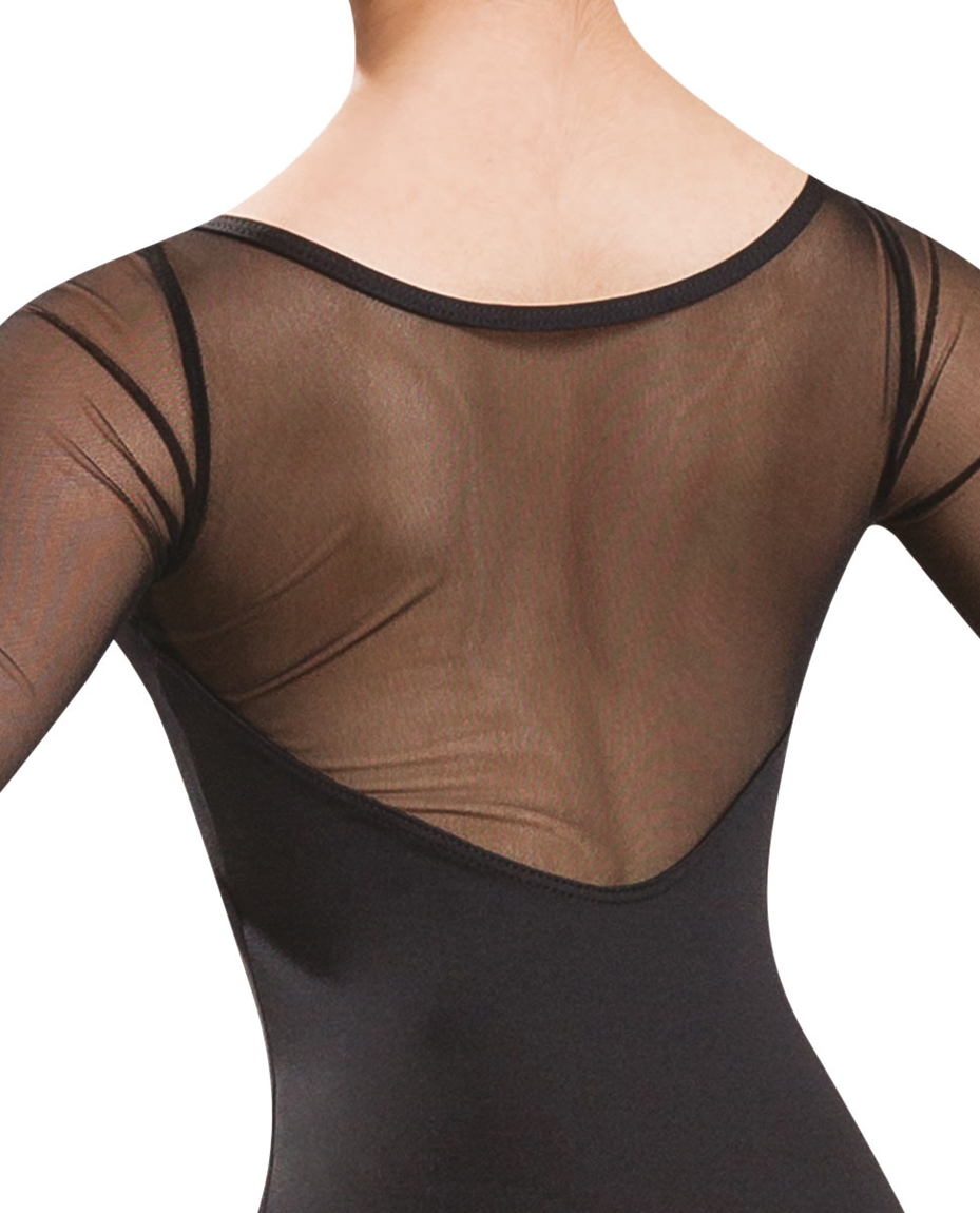 Mesh Long Sleeve Dance Leotard