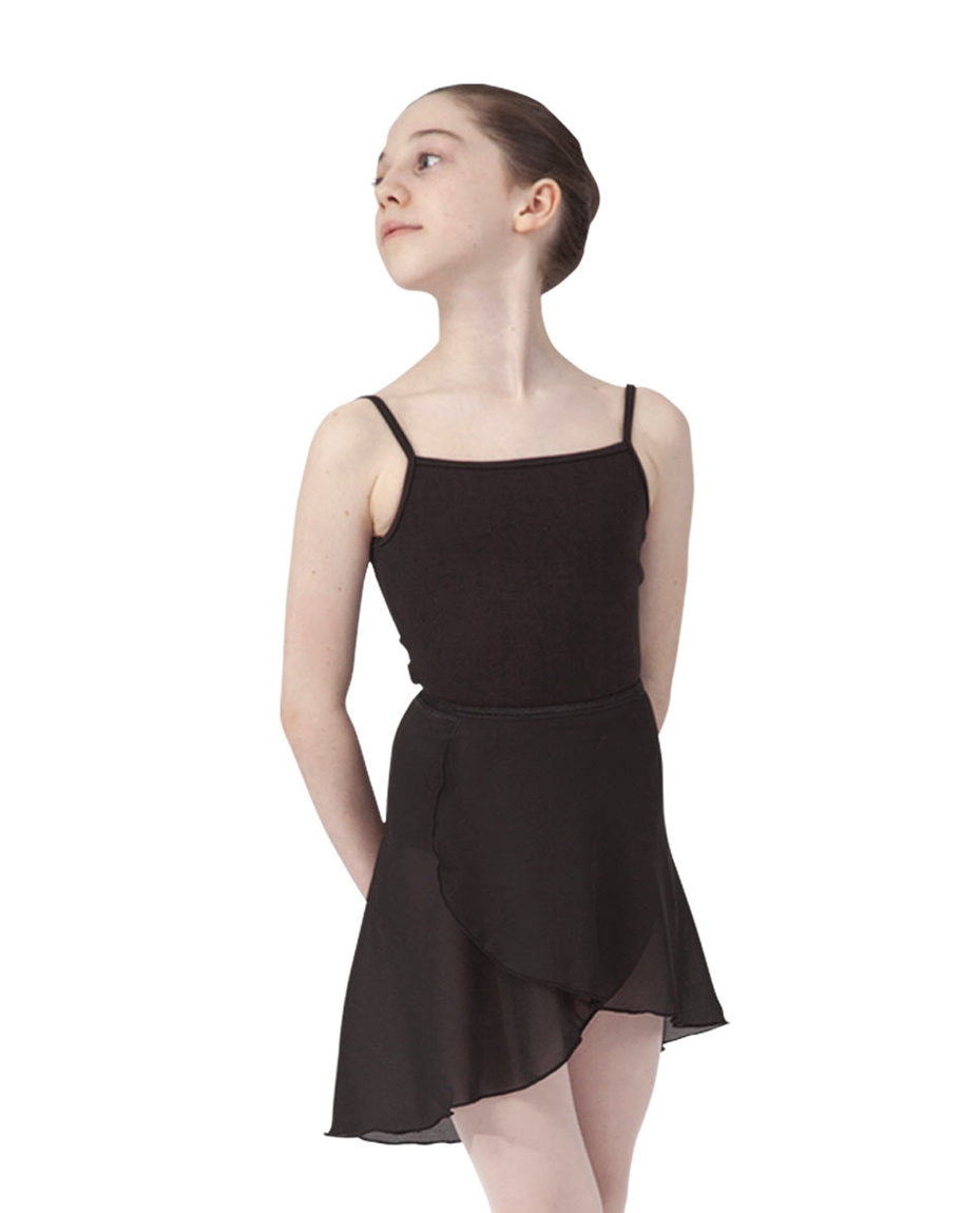 Girls Short Sheer Ballet Wrap Skirt