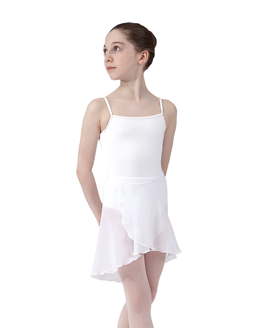 Girls ballet wrap skirt_WHI