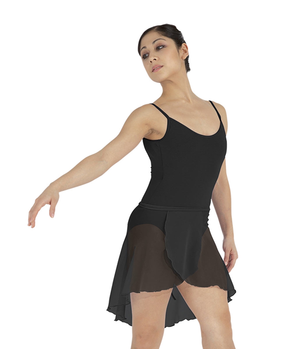 Womens Short Sheer Ballet Wrap Skirt