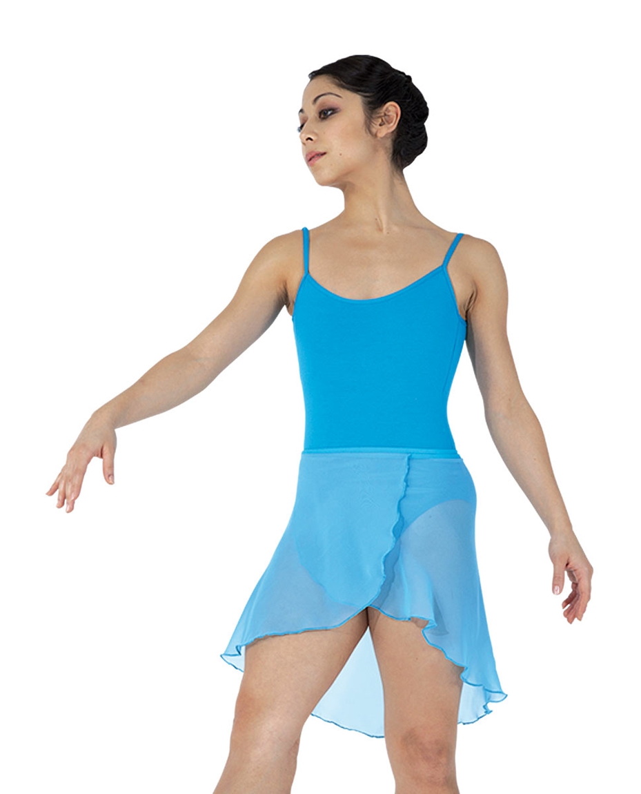 Womens Short Sheer Ballet Wrap Skirt