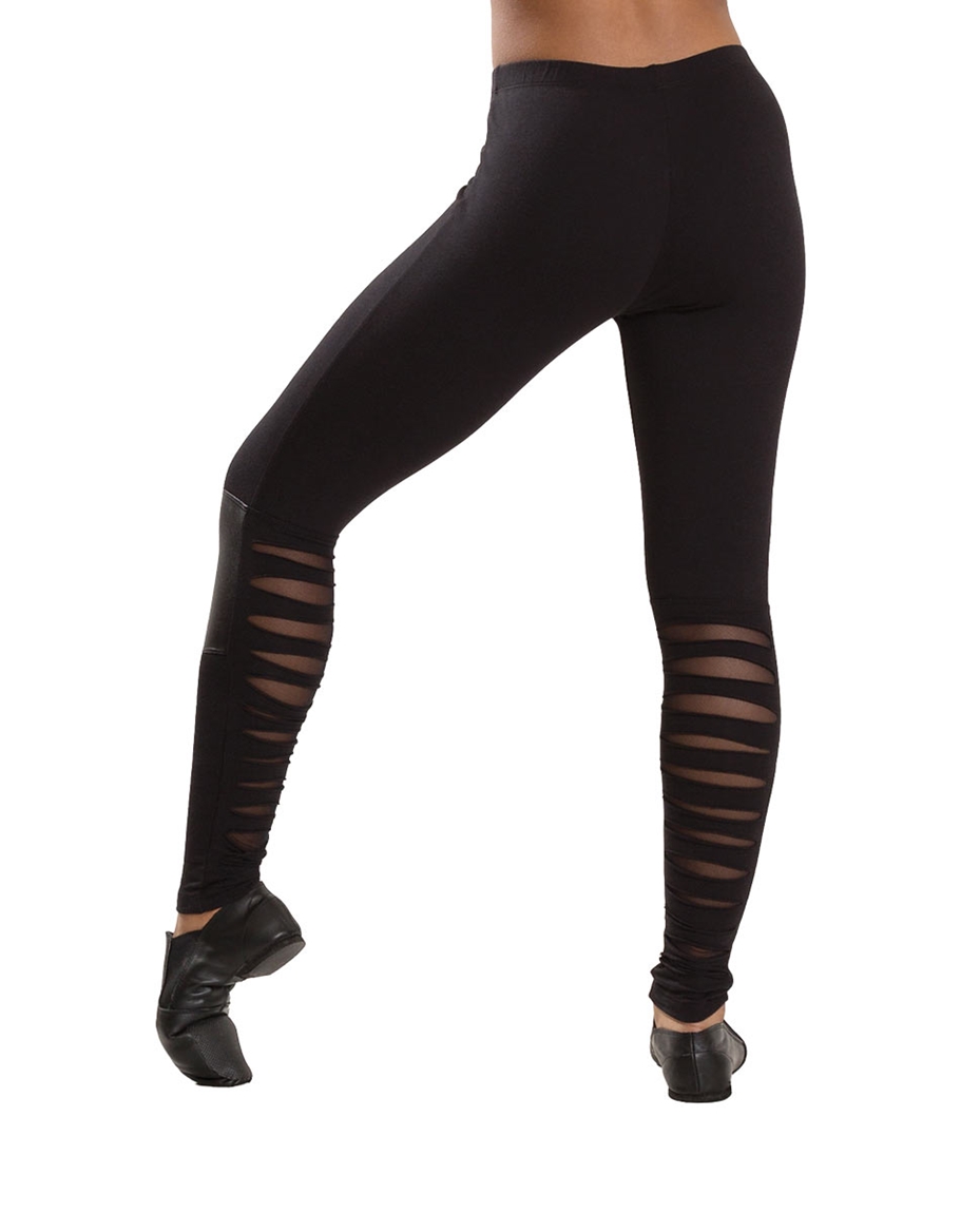 Women Slashed Dance Leggings