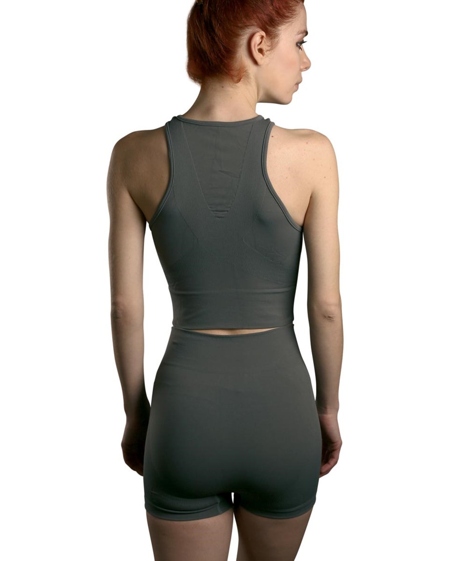 Women Crop Top Sport Without Seam