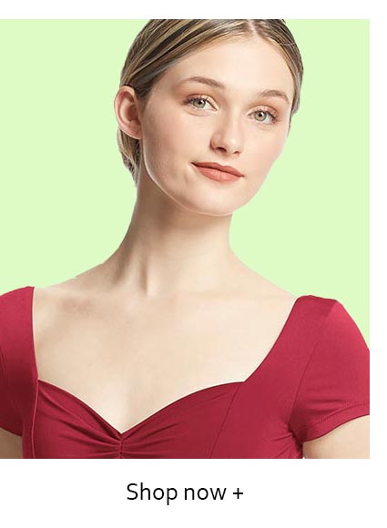 LULLI Microfiber Woman Gathered Front Open Back Short Sleeves Ballet Dance Leotard Anfisa