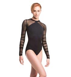 Womens Long Sleeve Dance Leotard Blaze