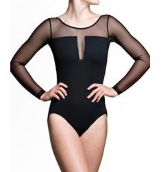 Womens Scoop Long Sleeves Dance Leotard Nadia