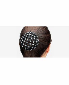 Bun Cover With Large Rhinestones