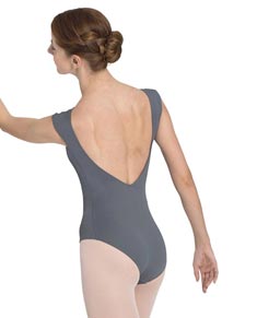 Women Mesh Scoop Back Dance Leotard