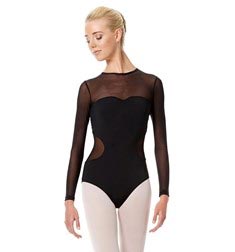 Adult Long Sleeve Mesh Dance Leotard Renata