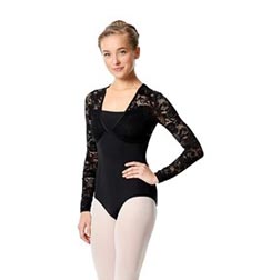 Womens Long Sleeve Lace Dance Leotard Jojo