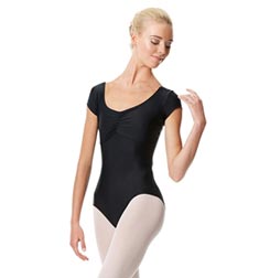 Pinch Front Cap Sleeve Dance Leotard Dinara