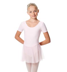 Child Short Sleeve Skirted Ballet Leotard Nelly