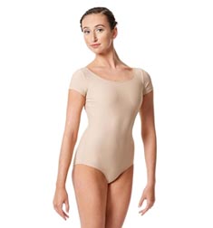 Women Short Sleeve Matte Leotard Inga