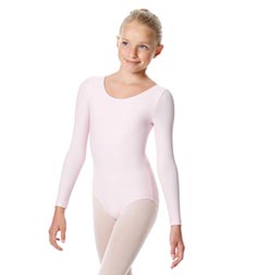 Child Matte Long Sleeve Dance Leotard Sylvie