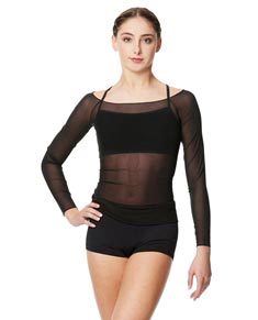 Mesh Long Sleeve Dance Top Faith For Women