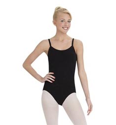 Womens Adjustable Straps Camisole Dance Leotard