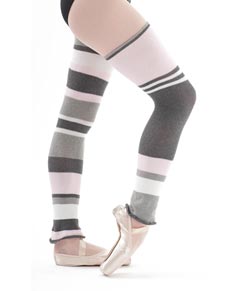 Striped Cotton Legwarmers 80 cm